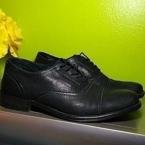 Hush Puppies Black Suede Leather Vintage Shoes 9.5